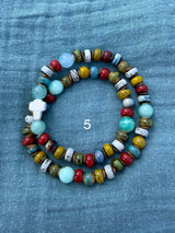 Rosario pulsera cerámica dos vueltas