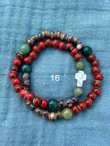 Rosario pulsera cerámica dos vueltas