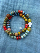 Rosario pulsera cerámica dos vueltas