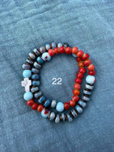 Rosario pulsera cerámica dos vueltas