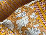 Bolso Tote Bag Amarillo Flores Blancas