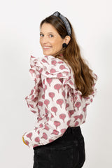 Camisa flor rosa