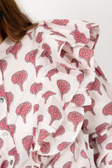 Camisa flor rosa