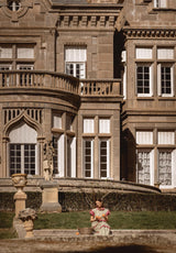 Vestido volantes cuadros fucsia