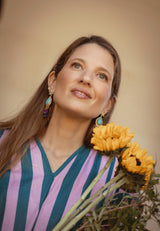 Pendientes Rous Turquesa