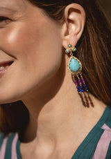 Pendientes Rous Turquesa