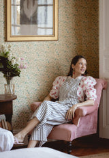 Camisa manga abullonada plumas rosa