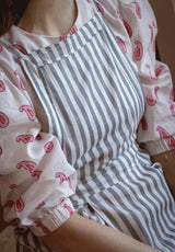 Camisa manga abullonada plumas rosa