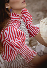 Pendientes cuentas azul