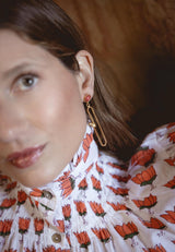 Pendientes nudo coral