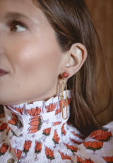 Pendientes nudo coral