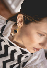 Pendientes Rous Negro