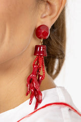 Pendientes arrecife coral