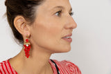 Pendientes racimo coral