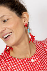 Pendientes combi coral