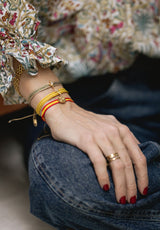 Pulsera tela madeira