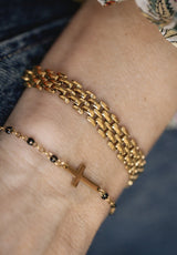 Pulsera Cruz Bolitas Colores