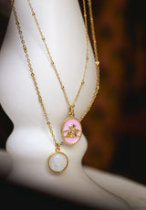 Colgante Ángel de la Guarda Rosa