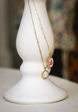 Colgante Ángel de la Guarda Rosa