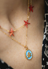 Colgante  Ángel de la Guarda Azul