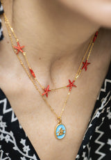 Colgante  Ángel de la Guarda Azul