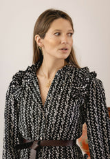 Pendientes firmamento negro