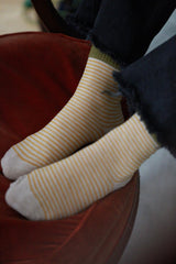 Calcetines rayas amarillo