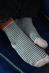 Calcetines rayas verde