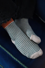 Calcetines rayas verde