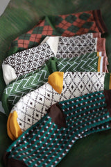 Calcetines estampados rombo