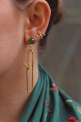 Pendientes nudo verde