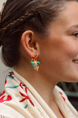 Pendientes paz turquesa