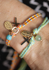 Pulsera cruz y Milagrosa