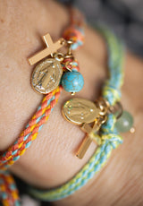 Pulsera cruz y Milagrosa
