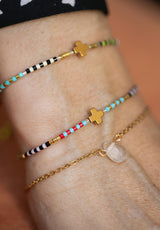 Pulsera abalorios cruz