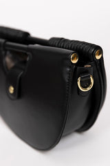 Bolso abanico negro