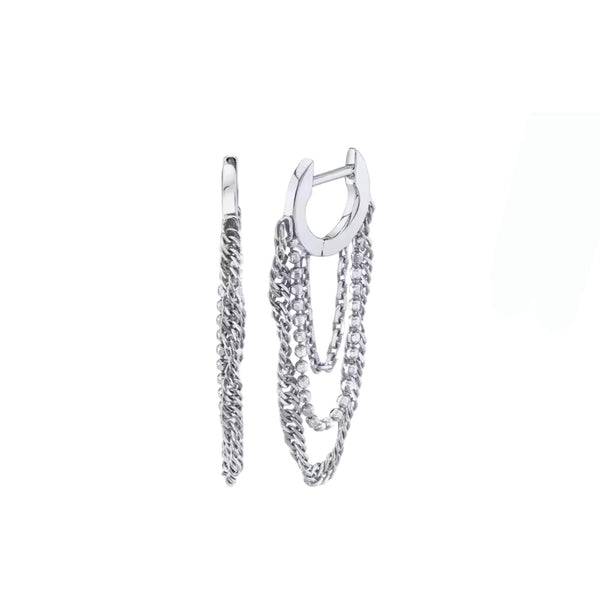 Aros cadenas plata