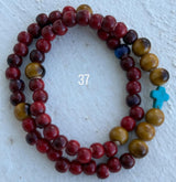 Pulsera Rosario Cerámica 2 vueltas hecho a mano
