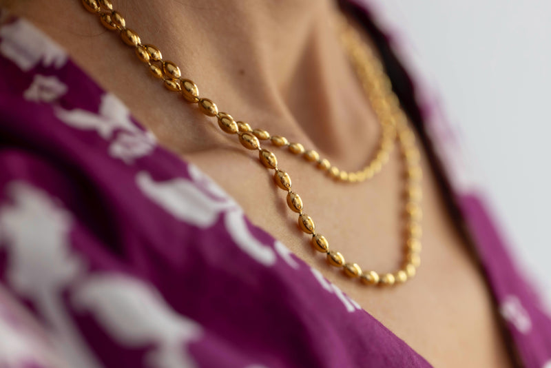 Cadena doble bolitas