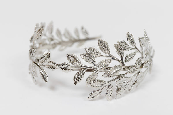 Diadema hoja gruesa plata