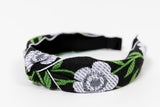 Diadema flores verdes
