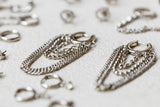 Aros cadenas plata