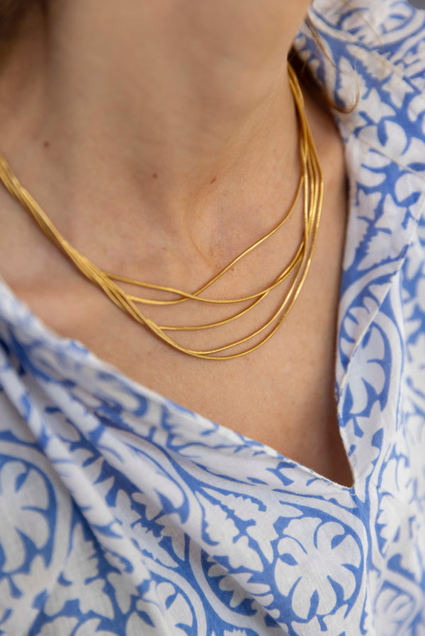 colgante 5 cadenas finas