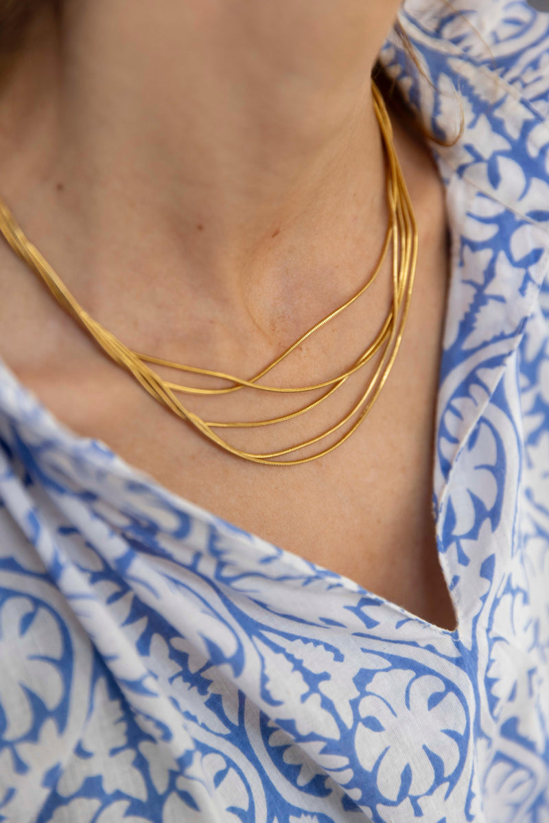 colgante 5 cadenas finas