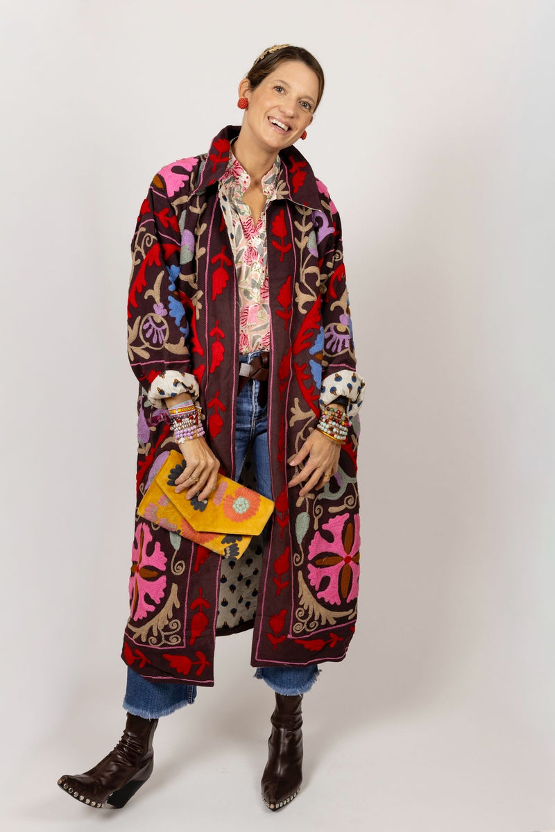 Bolso estampado terciopelo mostaza