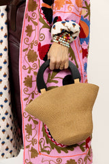 Bolso sombrero beige