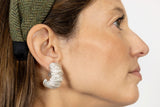 Pendientes aro estriado Clip