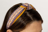 Diadema nudo mostaza