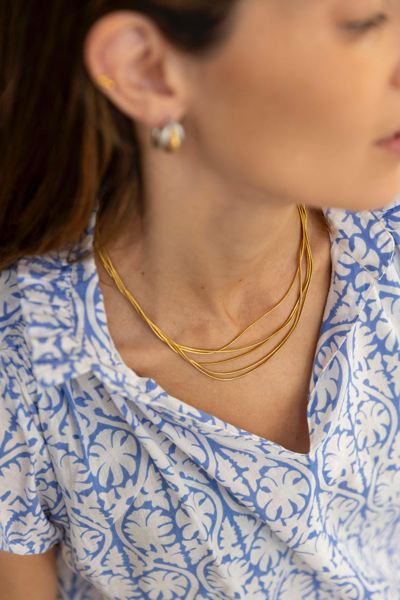 colgante 5 cadenas finas