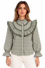 Camisa cuadros verde